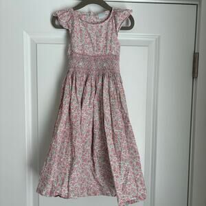 Beautiful Floral Smocked Edgehill Collection Dress Size 5 Feminine Girly Pretty